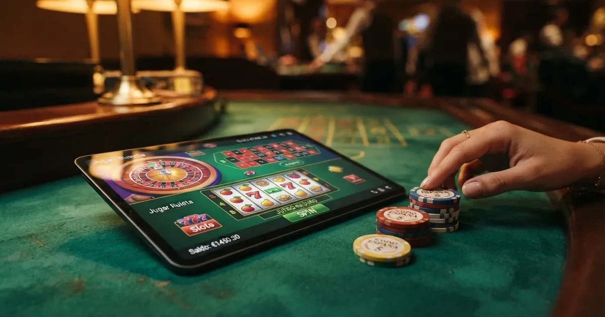 Comparativa visual de casinos online españoles regulados mostrando diferentes importes de depósito mínimo junto al sello de licencia DGOJ