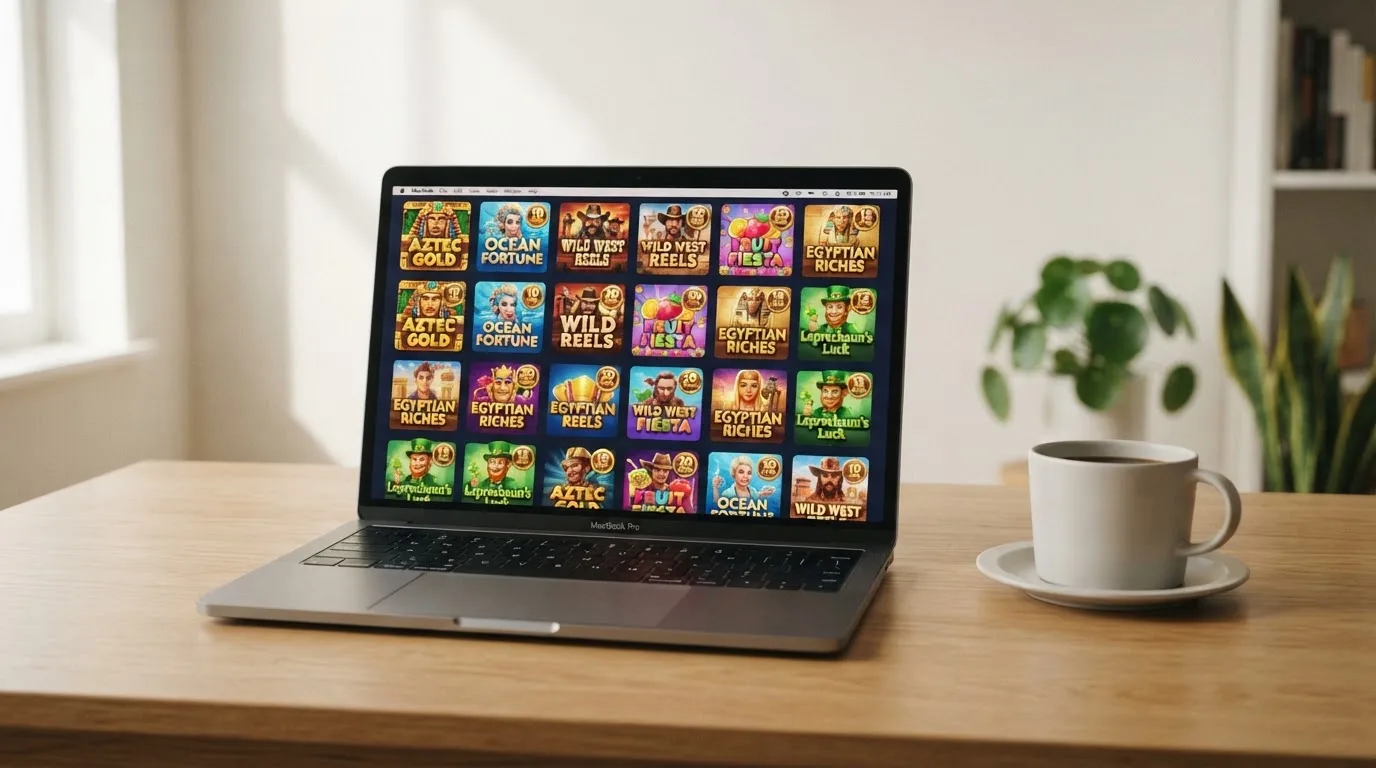 Interfaz de un casino online español con licencia DGOJ mostrando el catálogo de tragaperras disponibles para tiradas gratis