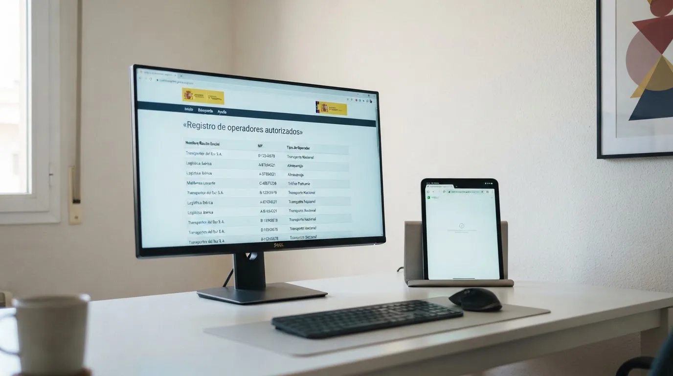 Captura parcial de la web ordenacionjuego.es con el listado de operadores autorizados por la DGOJ, junto a un navegador mostrando el dominio .es de un casino regulado